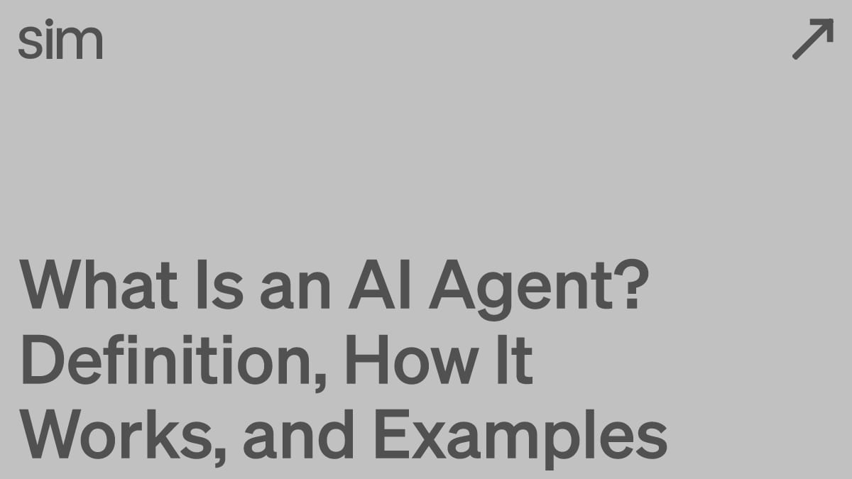 What Is an AI Agent? Definition, How It Works, and Examples